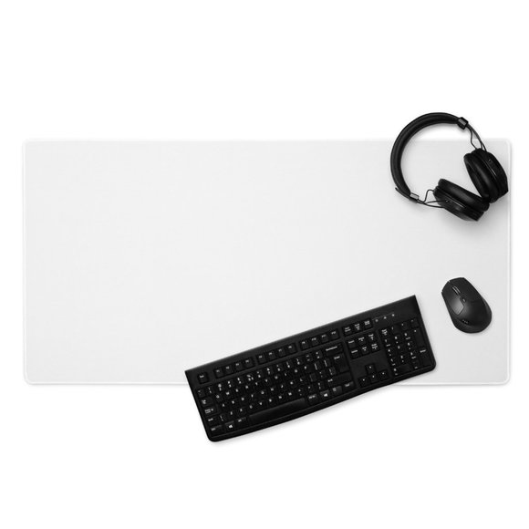 Premium Plain White Gaming mouse pad (Customizable) - Picture 1 of 2